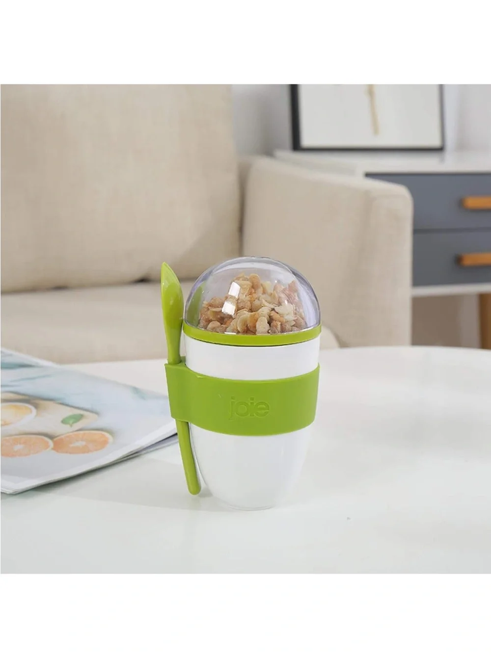 Joie Travel Yogurt Cup with Spoon - Lime
